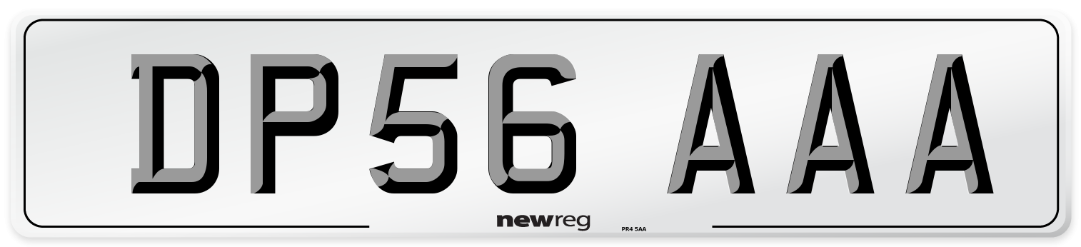 DP56 AAA Number Plate from New Reg